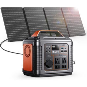 Portable Power Station 300W, 296Wh Lithium Battery Home Battery Backup Solar Generator Power With 300W AC Outlets,1 PD100W, For Outdoor Camping, RV Travel,Emergency