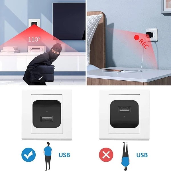 Mini Hidden Camera Home Security Nanny Cam Full HD 1080P DVR Night Vision Audio - Image 2